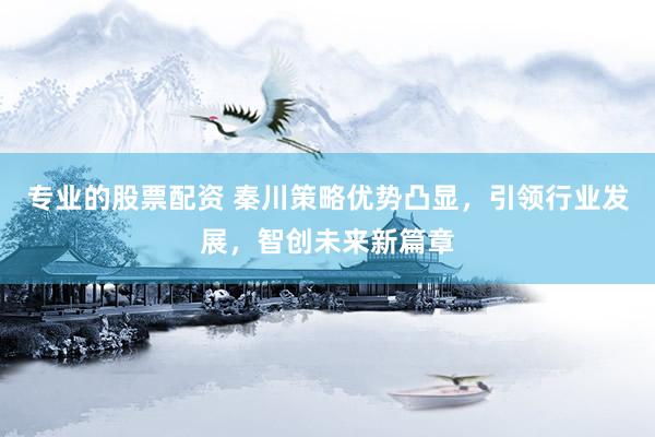 专业的股票配资 秦川策略优势凸显，引领行业发展，智创未来新篇章