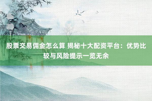 股票交易佣金怎么算 揭秘十大配资平台：优势比较与风险提示一览无余