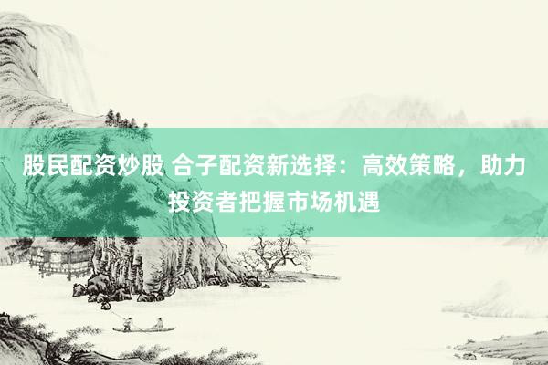 股民配资炒股 合子配资新选择：高效策略，助力投资者把握市场机遇
