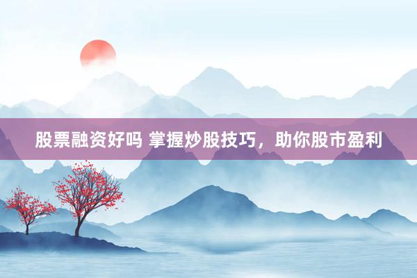 股票融资好吗 掌握炒股技巧，助你股市盈利